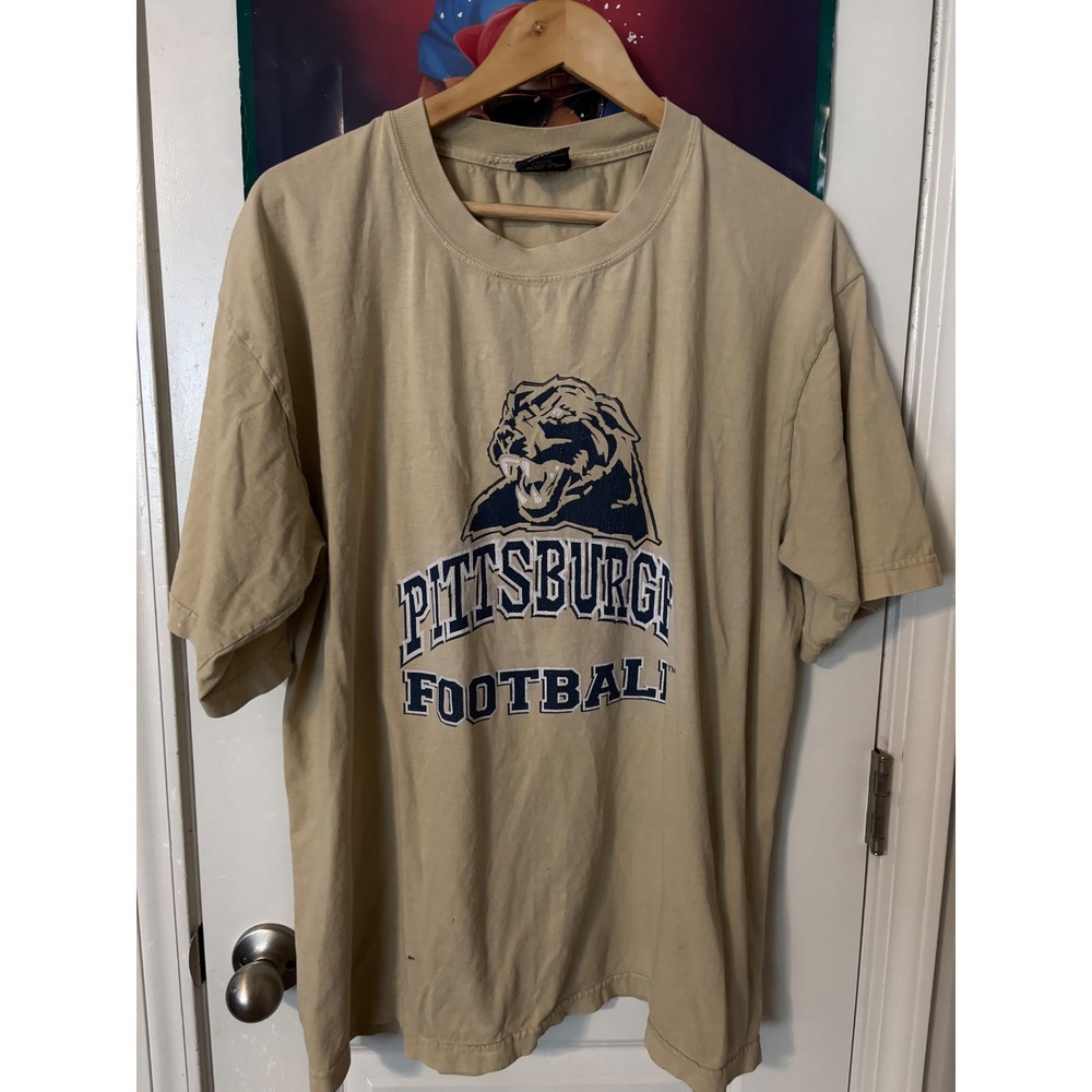 Pittsburgh Football Graphic T-Shirt Mens Large Cronies College Tee